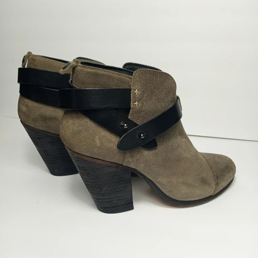 Rag & Bone Harrow Suede Ankle Boot, Clay